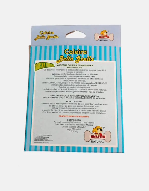 Coleira anti strees capim melissa natural - feelimpet