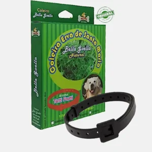 Coleira antipulgas natural erva de santa maria