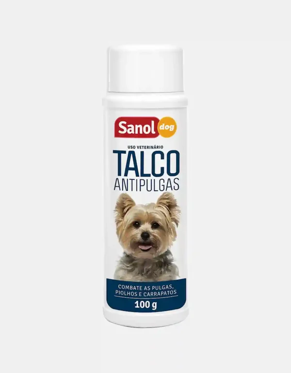 Talco anti-pulgas sanol